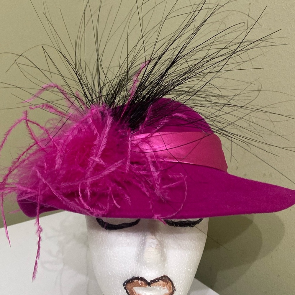 Beautiful Hot Pink Church Dress Hat by Mr. Charles